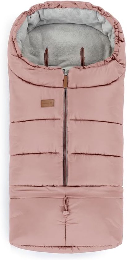 Kinderwagen Slaapzak - Voetenzak Winter - Warm Blijven - 3-in-1 Verstelbaar - 110 cm Lang - Oudroze