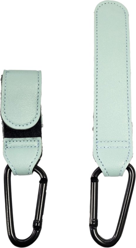Kinderwagen tassenhaakjes - Buggy haakjes - Babywagen - Haakjes voor tassen - Set van 2 - Licht blauw van Kinder