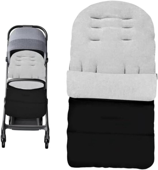 Kinderwagen voetenzak - Baby deken - Baby warm houden - Waterdicht winddicht - 40 x 35 cm - Grijs