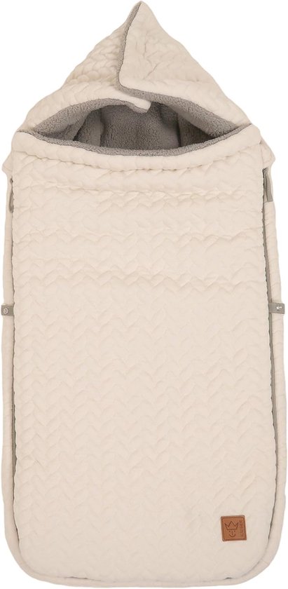 Kinderwagen Voetenzak - Baby Dekentje - Warmte Buiten - Hoofdeinde Vormbaar - 95 x 42 cm - Beige