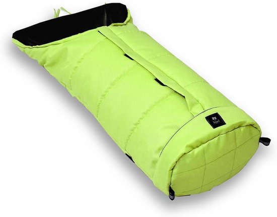 Kinderwagen Voetenzak - Baby Dekje - Baby Warm Houden - Waterafstotend Materiaal - 105 cm Lengte - Kiwi Zwart