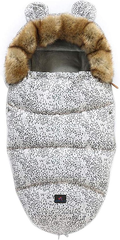 Kinderwagen Voetenzak - Baby Slaapzak - Warm Blijven - Waterdicht Winddicht - 100x48 cm - Zwart