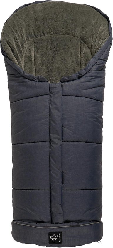 Kinderwagen Voetenzak - Baby Slaapzak - Warmte Buiten - Extra Groot - 0-36 Maanden - Navy Melange