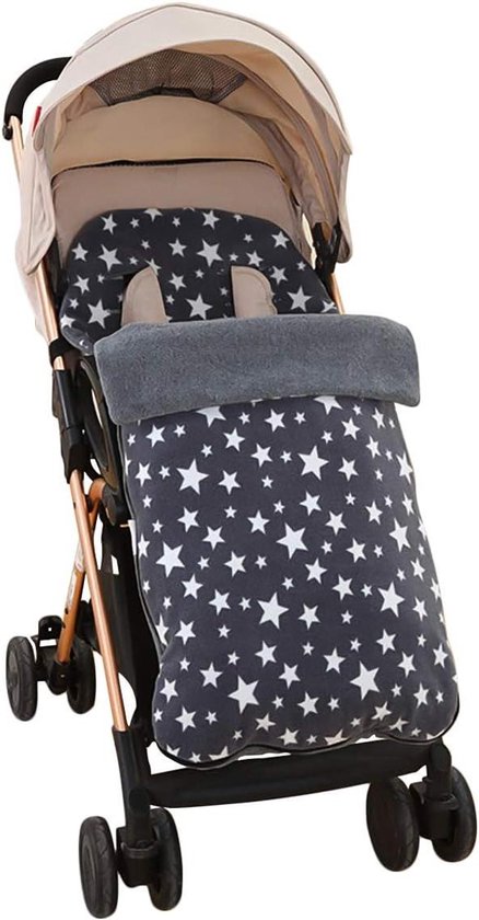 Kinderwagen Voetenzak - Baby Toes - Warmte Bieden - Verstelbaar Gordelgat - 90 cm - Zwart