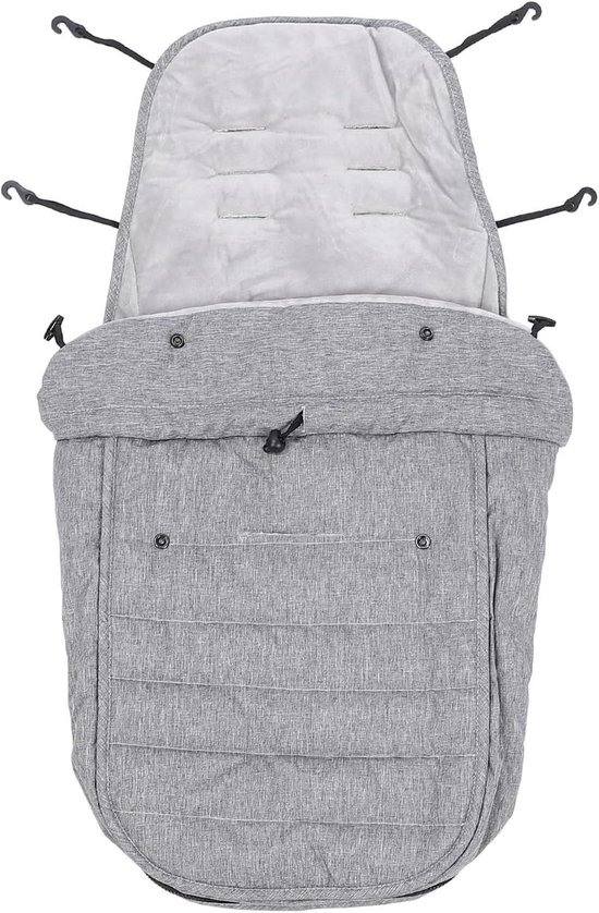 Kinderwagen Voetenzak - Baby Winterhoes - Baby Warm Houden - Universele Pasvorm - 40 x 85 cm - Grijs