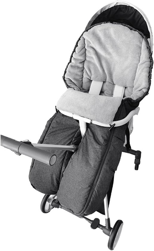 Kinderwagen Voetenzak - Baby Winterzak - Warm en Droog - Universele Split-Leg - 32-48CM Breedte - Denimblauw