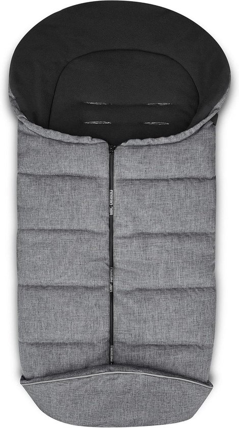 Kinderwagen Voetenzak - Babyzak Winter - Warm Houden Baby - Gemaakt van Gerecycled Materiaal - 95.5 x 48.0 cm - Asfalt