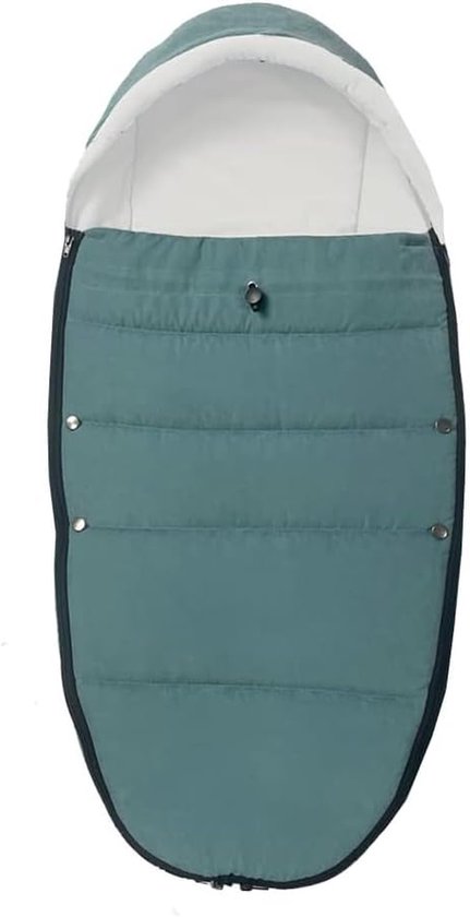 Kinderwagen voetenzak - Universele deken - Baby warm houden - Wind- en waterdicht - 385 x 161 cm - Waterblauw
