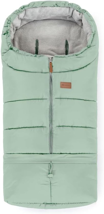 Kinderwagen voetenzak - Winterzak buggy - Warmte en comfort - 3-in-1 ontwerp - 110 cm lang - Eucalyptus groen