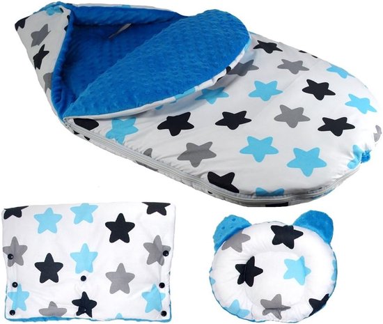 Kinderwagen Voetzak - Baby slaapzak - Baby comfort - 3-in-1 ontwerp - 85x45 cm - Grijs