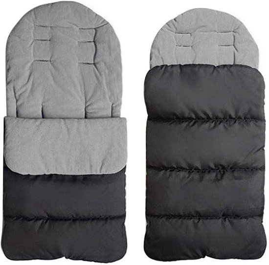 Kinderwagen Voetzak - Baby Slaapzak - Warmte Buiten - Wind- en Waterdicht - 87 x 40 cm - Grijs