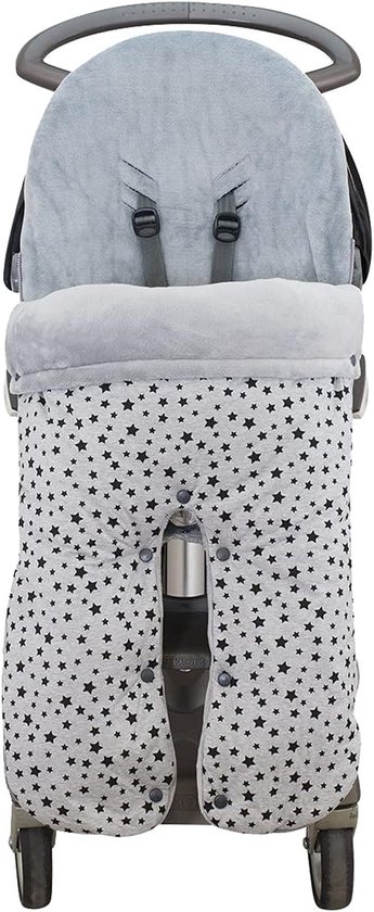Kinderwagen Voetzak - Babyzak - Comfortabel Wandelen - Oeko-tex Gecertificeerd - 110 cm Lengte - Zwarte Ster