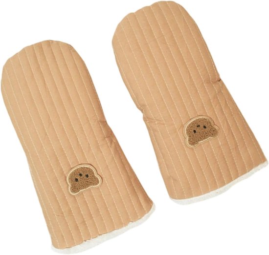 Kinderwagen Wanten - Handwarmers Baby - Wandelen Buiten - Machinewasbaar Warm - 31 x 16 cm - Koffie Kleur