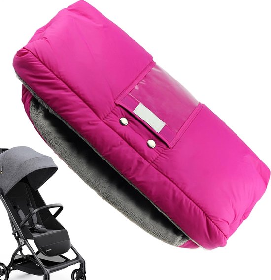 Kinderwagenhandschoenen - Wanten kinderwagen - Warmte beschermen - Zachte pluche voering - 50 x 30 cm - roze