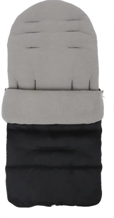 Kinderwagenhoes - Winterkinderwagen voethoezen - Baby voethoezen - Extra zacht - Winterslaapzakken - Geschikt voor de meeste kinderwagens - 80*38 cm - Zwart van Merkloos