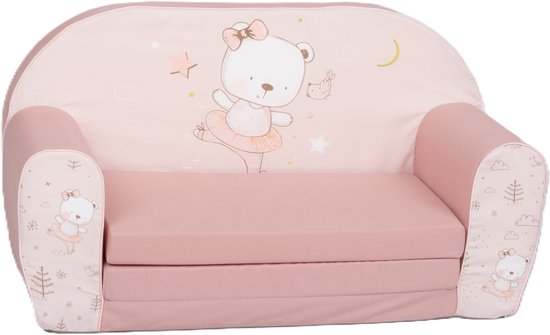 Kinderzetel Ballerina Beer Bank - Kinderfauteuil - Kinderbank - Kindersofa - Kinder fauteuil - Kinderzeteljes peuters - Kinder zetel - Kinderstoel - kinderfauteuils - Speelgoed 1 jaar - Gomoor van Merkloos