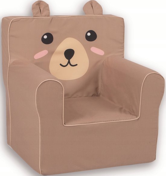 Kinderzetel Beer met Oren Peuterstoel - Kinderfauteuil - Kinderbank - Kindersofa - Kinder fauteuil - Kinderzeteljes peuters - Kinder zetel - Kinderstoel - kinderfauteuils - Speelgoed 1 jaar - Gomoor