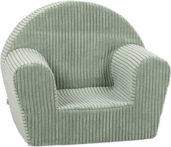 Kinderzetel Corduroy Leger Groen - Velvet - Kinderfauteuil Ribstof - Kinderbank Superzacht - Kindersofa - Kinder fauteuil Ribfluweel- Kinderzeteljes peuters - Kinder zetel - Kinderstoel - kinderfauteuils - Gomoor