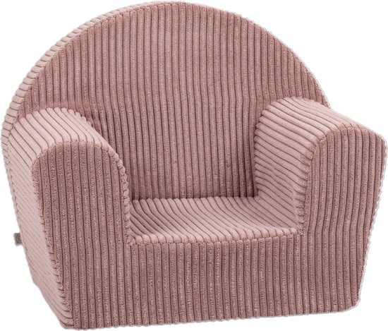 Kinderzetel Corduroy Roze Pink - Velvet - Kinderfauteuil Ribstof - Kinderbank Superzacht - Kindersofa - Kinder fauteuil Ribfluweel- Kinderzeteljes peuters - Kinder zetel - Kinderstoel - kinderfauteuils - Gomoor