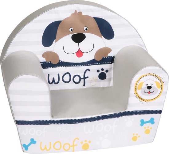 Kinderzetel Hond - Kinderfauteuil - Kinderbank - Kindersofa - Kinder fauteuil - Kinderzeteljes peuters - Kinder zetel - Kinderstoel - kinderfauteuils - Speelgoed 1 jaar - Gomoor van Gomoor