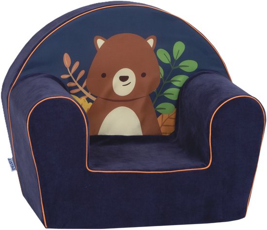 Kinderzetel - Kinderfauteuil Beer - Peuterstoel vanaf 1 jaar - Kinderbank - Kinderstoel - Kinderkamer - Gomoor