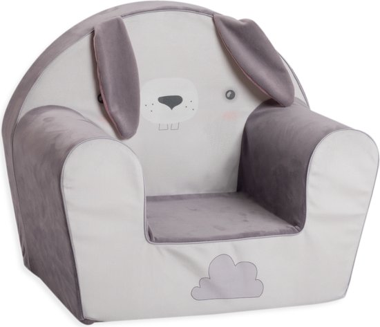 Kinderzetel Konijn met Flaporen - Kinderfauteuil - Kinderbank - Kindersofa - Kinder fauteuil - Kinderzeteljes peuters - Kinder zetel - Kinderstoel - kinderfauteuils - Speelgoed 1 jaar - Gomoor van Merkloos