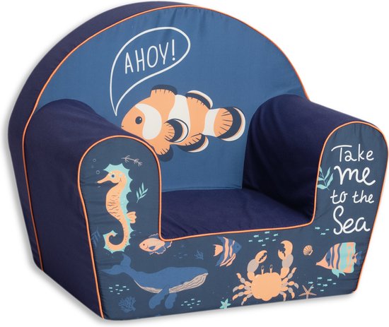 Kinderzetel vissen - kinderstoel - 1 jaar - kinderbank - peuterstoel - kinderfauteuil - kindersofa – Gomoor van Kinder