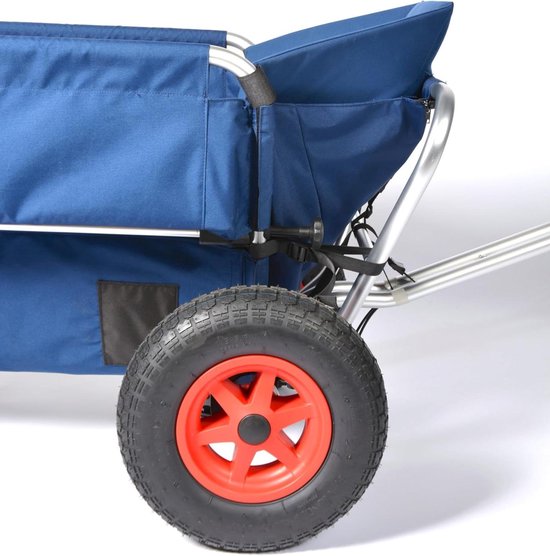 Kinderzitje Bolderkar - Extra zitje - Veilig vervoeren - Verstelbare 3-punts gordel - Tot 24 kg - Blauw