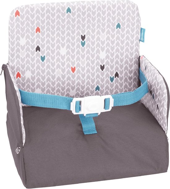 Kinderzitje Yummy Travel Grijs - Badabulle B009408 - veilig en comfortabel van Kinder