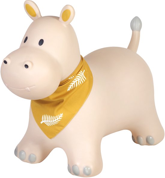 Kindsgut skippy dier nijlpaard - Springdier voor 2 jaar - Met luchtpomp van Merkloos