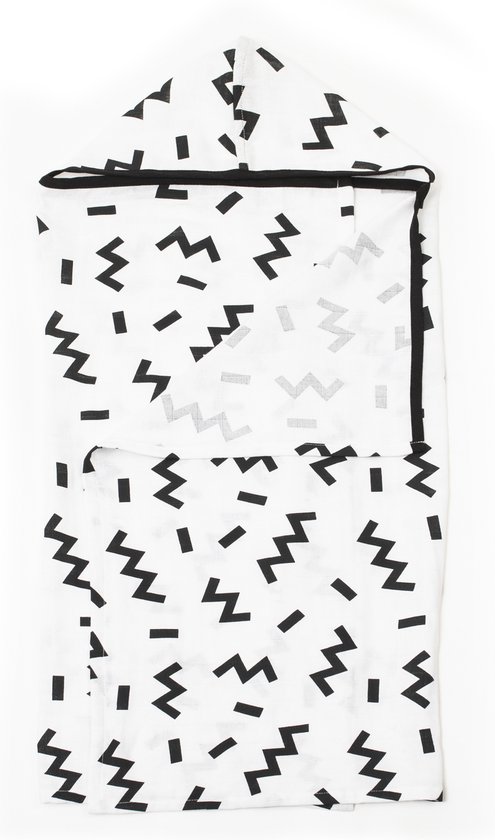 KipKep Blenker hydrofiele badcape - maat 100x70cm - Memphis White van KipKep