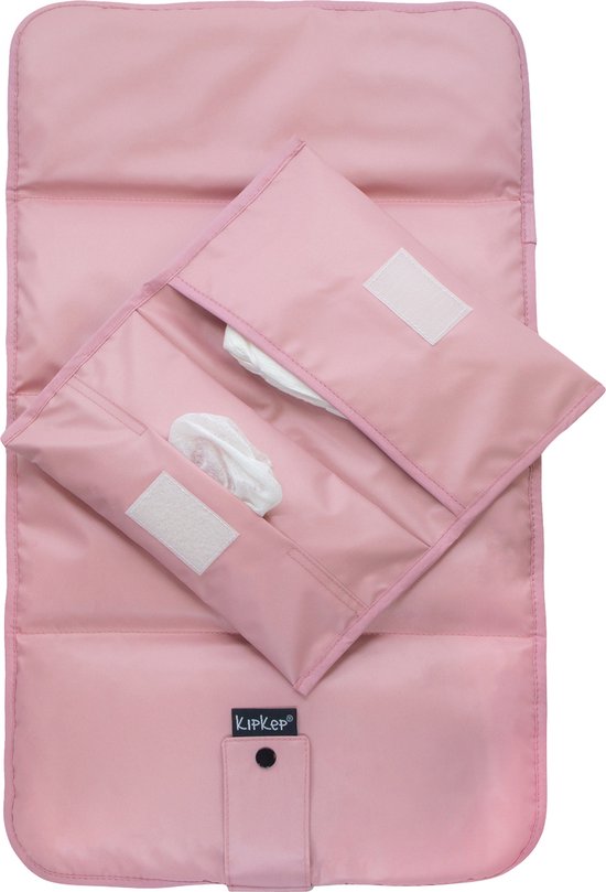 KipKep Napper Combi Verschonings-set - Mauve - verschoonmatje en luier-etuitje - rPET - wasbaar - gecoat van KipKep