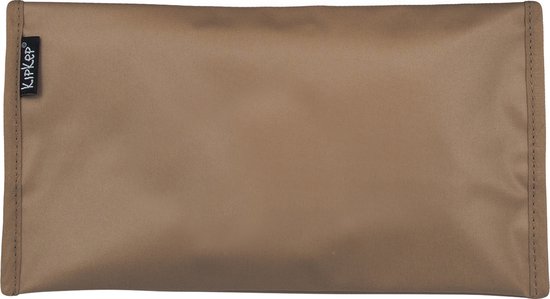 KipKep Napper Luier-etuitje - Coffee - luiers en doekjes to go - rPET - wasbaar - gecoat - bruin van KipKep