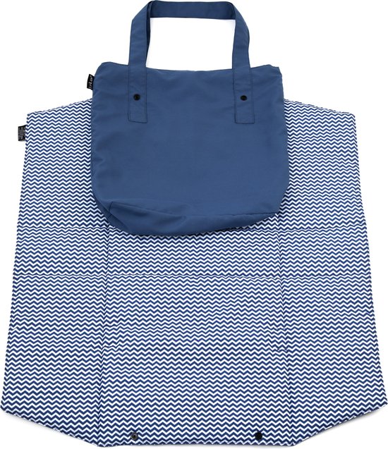 KipKep Napper Speelmatje to-go met Verzorgingstas - Ziggy Blue van KipKep