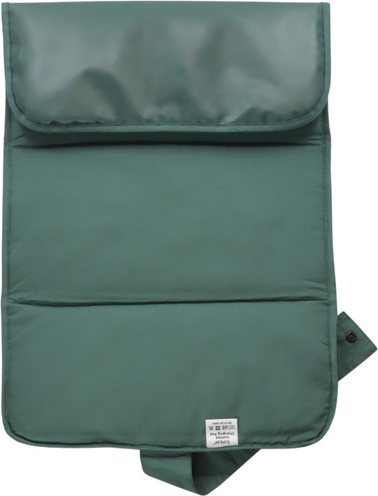 KipKep Napper Verschoonmatje - uit gerecyclede materialen - machinewasbaar - Calming Green - Groen - dubbelzijdig te gebruiken - PVC vrije coating van KipKep