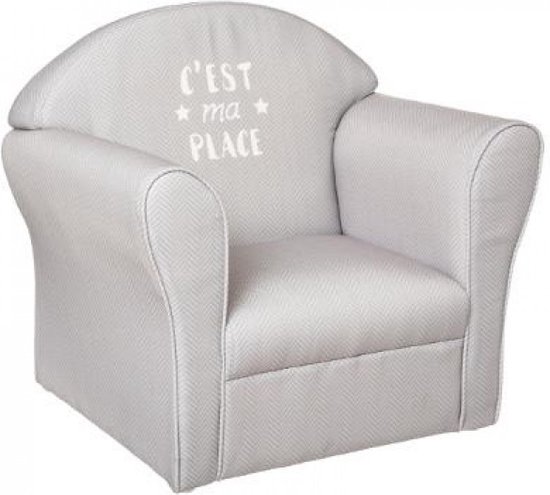 Klassieke Kinder Fauteuil Grijs van Merkloos
