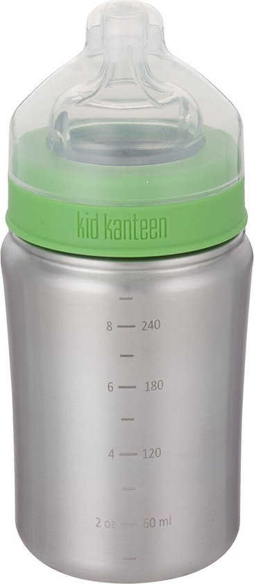 Klean Kanteen - Drinkflesje Baby - Mediumflow - 266ml. RVS - BPA vrij