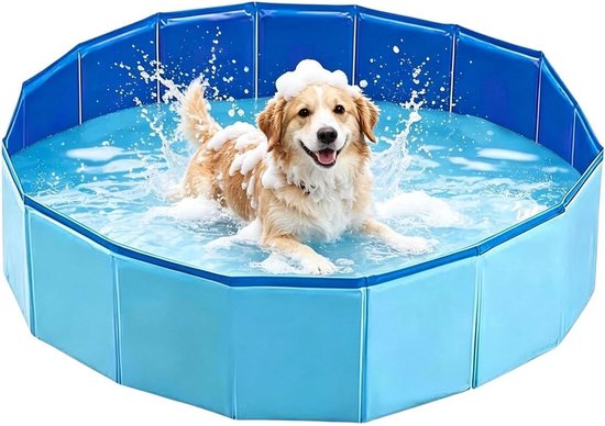 Klein kinderbadje, 120 x 30 cm, antislip, opvouwbaar, draagbaar wastafel, antislip hondenbadkuip, voor terras, binnenplaats, badkamer, buiten, huis, kinderen, puppy's, katten