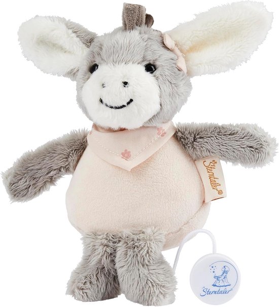 Klein Muziekdoosje Ezel voor Kinderen - Knuffelvriend en Speelgoed van Jollein