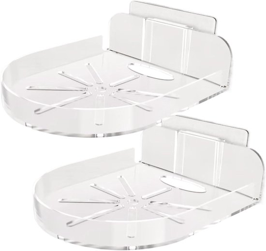 Klein Wandrek - Opbergrek Babyfoon - Babykamer Organiseren - Zonder Boren - 13 cm - Wit