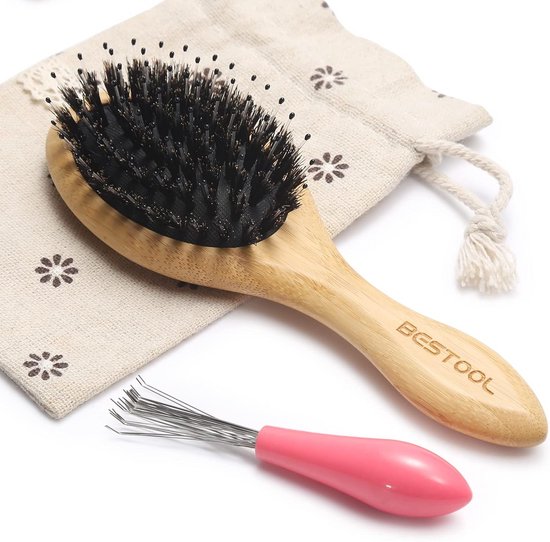 Kleine Reiskam voor Dames en Heren, Borstel voor Nat en Droog Haar van Merkloos