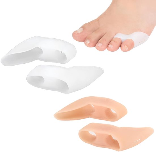 Kleine teenscheiders voor het corrigeren van kleine tenen, ideaal voor een betere teenuitlijning en comfort, verkrijgbaar in 2 kleuren van Merkloos