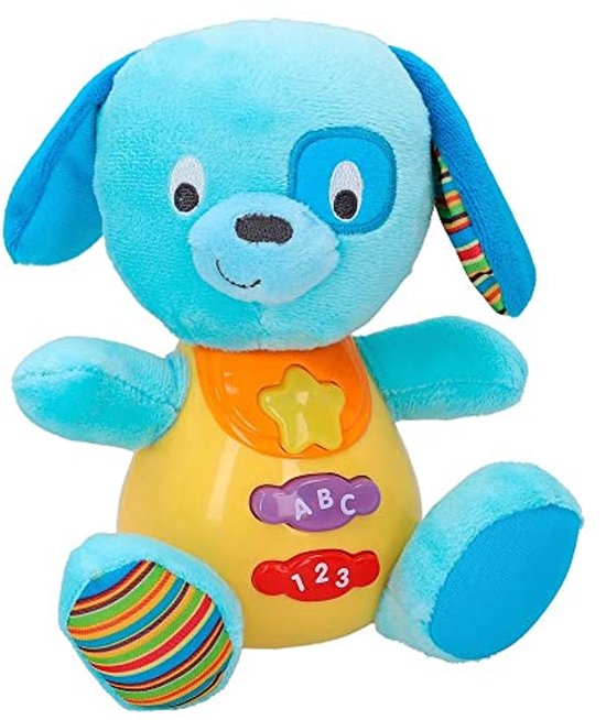 Kleurige Pluche Overall voor Baby's met Spaanse Hond Geluid van Fabeltjesland