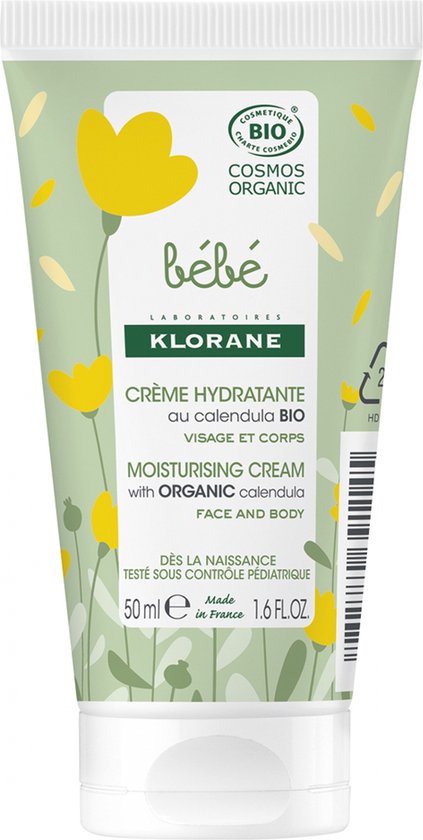 Klorane Bébé Biologische Hydraterende Crème 50 ml van Klorane