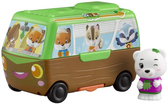 Klorofil Camper - Pocket Editie - Compacte Speelset met 1 poppetje uit de IJsberen familie van Klorofil