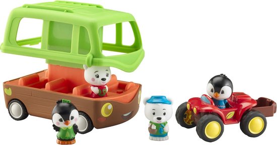 Klorofil Het Avonturenpakket - Speelset - Kinder Speelgoed - Avonturenbus, Quad en Speelfiguren - Vanaf 1.5 jaar - 6-Delig - Kunststof van Klorofil
