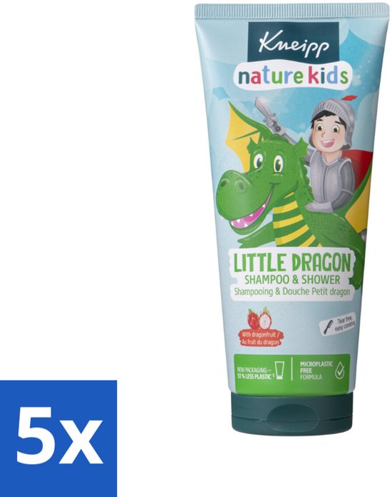 Kneipp - Shampoo & Showergel - Little Dragon - 200 ml - Bulkverpakking - 5 stuks van Merkloos