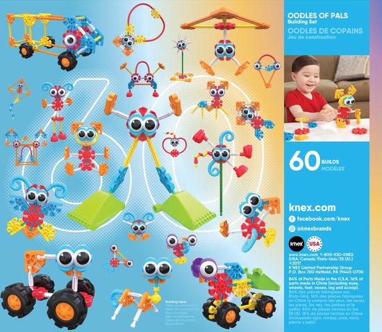 K'NEX Oodles of Pals Bouwset - Kid K'nex - 116 Stukjes van Merkloos