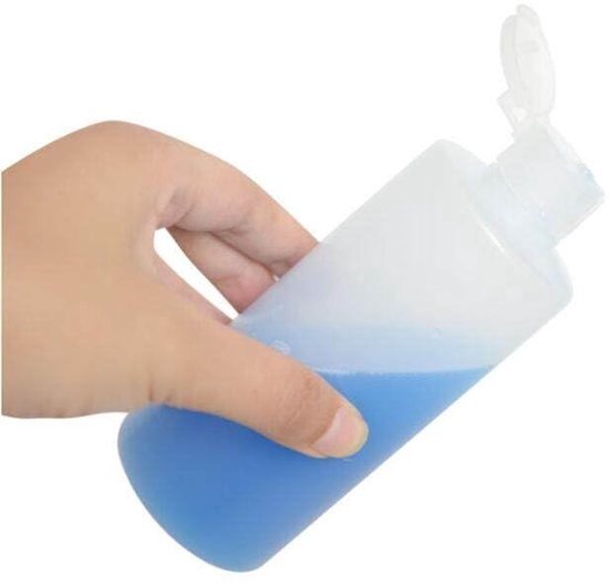 Knijpfles 100ml - 3 Stuks - Lege Hervulbare Fles - Flip Cap - Duurzaam Kunststof - Transparant - Reisset