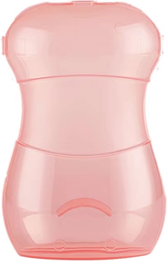 Knijpfruit Flesje - Toetjeshouder- Knijptoetje - Anti Mors - Babyvoeding - Kindertoetje - zelfvoeding - motoriek - leren eten - Rose